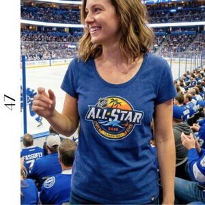 47 NHL All-Star Tampa Bay Tee L – Graphic Sports Fan T-Shirt EUC